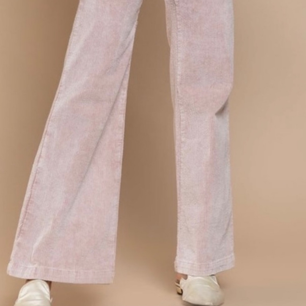 🎀 POL VINTAGE WASHED POWDER PINK CORDUROYS - Picture 5 of 6